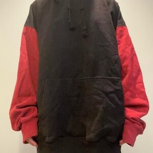 Brandy Melville Black and Red Hoodie